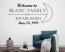 Family Name & Welcome Decal